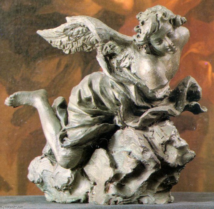 WikiOO.org - Encyclopedia of Fine Arts - Maalaus, taideteos Giuseppe Mazzuoli - Angel