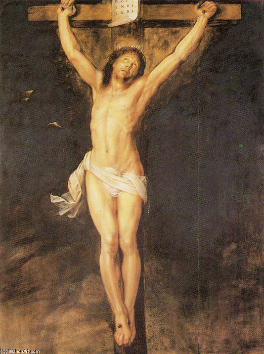 WikiOO.org - 百科事典 - 絵画、アートワーク Gortzius Geldorp - キリスト 上の クロス