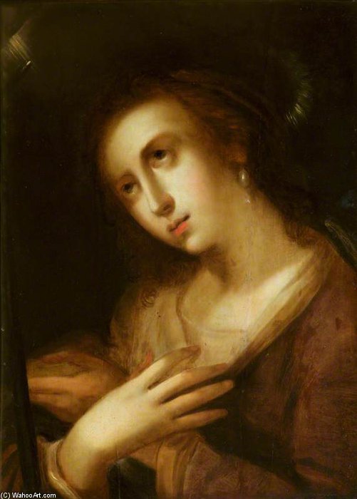 WikiOO.org - אנציקלופדיה לאמנויות יפות - ציור, יצירות אמנות Gortzius Geldorp - Head Of The Magdalen Adoring The Cross