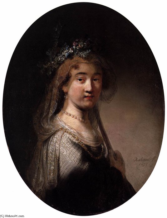 WikiOO.org - Encyclopedia of Fine Arts - Maleri, Artwork Govert Teunisz Flinck - A Young Woman As A Shepherdess