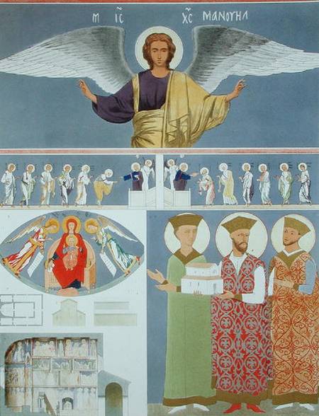WikiOO.org - Encyclopedia of Fine Arts - Maleri, Artwork Grigori Grigorevich Gagarin - Frescoes From The Orthodox Church Of Nekrssi Near Dido