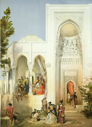 Wikioo.org - The Encyclopedia of Fine Arts - Painting, Artwork by Grigori Grigorevich Gagarin - The Palace Of The Khan Of Baku