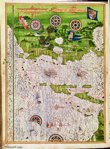 Wikioo.org - The Encyclopedia of Fine Arts - Painting, Artwork by Guillaume Le Testu - Map Of Peru