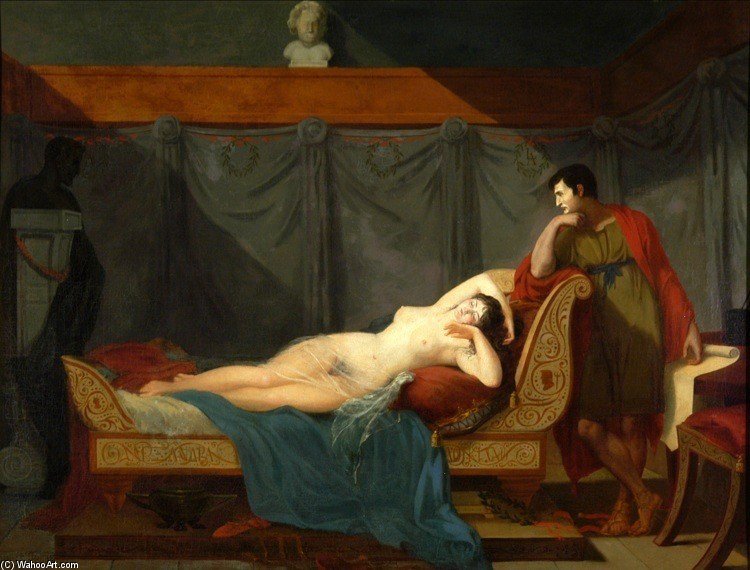 Wikioo.org - The Encyclopedia of Fine Arts - Painting, Artwork by Guillaume Lethière - The Sleep Of Venus