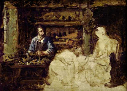 WikiOO.org - Enciclopédia das Belas Artes - Pintura, Arte por Guillaume Romain Fouace - The Shoemaker Of Reville