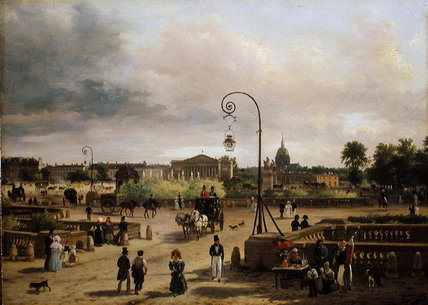 Wikioo.org - Die Enzyklopädie bildender Kunst - Malerei, Kunstwerk von Guiseppe Canella - La Place de la Concorde In