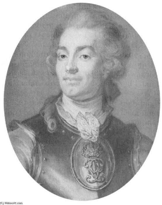 Wikioo.org - Encyklopedia Sztuk Pięknych - Malarstwo, Grafika Gustaf Lundberg - Portrait Of Baron Adolf Ludvig Stierneld