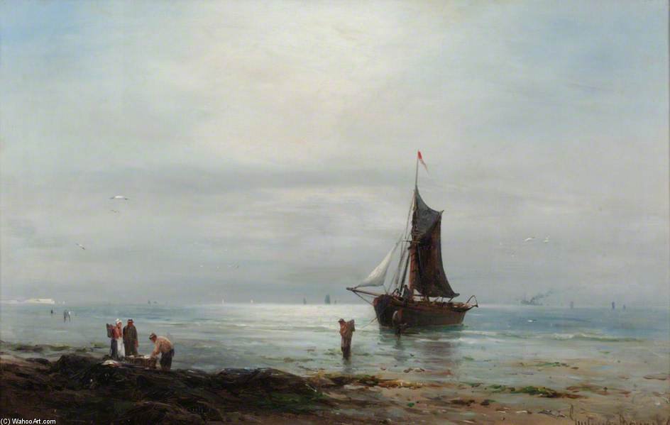 Wikioo.org - The Encyclopedia of Fine Arts - Painting, Artwork by Gustave De Breanski - Coastal Scene