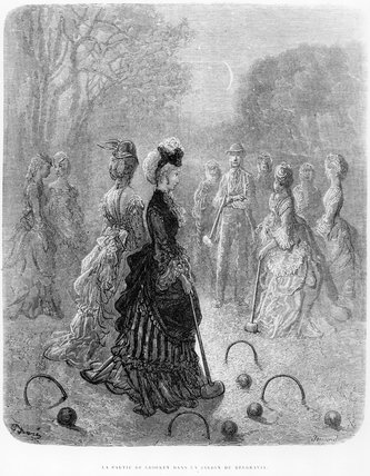 Wikioo.org - The Encyclopedia of Fine Arts - Painting, Artwork by Paul Gustave Doré - A Game Of Croquet