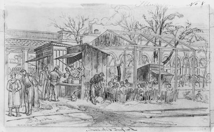 WikiOO.org - Енциклопедія образотворчого мистецтва - Живопис, Картини
 Paul Gustave Doré - Album Of The Siege Of Paris, Gate Of Auteuil