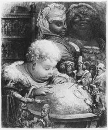 Wikioo.org - The Encyclopedia of Fine Arts - Painting, Artwork by Paul Gustave Doré - Education Of Gargantua
