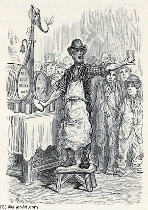Wikioo.org - Bách khoa toàn thư về mỹ thuật - Vẽ tranh, Tác phẩm nghệ thuật Paul Gustave Doré - Ginger Beer Salesman
