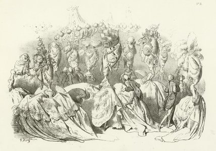 Wikioo.org - The Encyclopedia of Fine Arts - Painting, Artwork by Paul Gustave Doré - Head Dresses In The Reign Of Louis Xvi