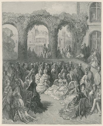 WikiOO.org - 백과 사전 - 회화, 삽화 Paul Gustave Doré - Holland House, Middlesex