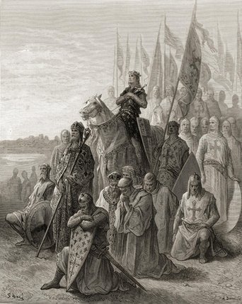 Wikioo.org - The Encyclopedia of Fine Arts - Painting, Artwork by Paul Gustave Doré - King Louis Ix Before Damietta