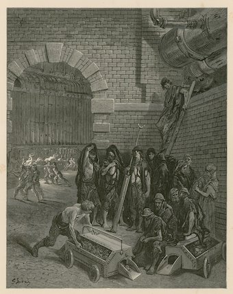 Wikioo.org - The Encyclopedia of Fine Arts - Painting, Artwork by Paul Gustave Doré - Lambeth Gas Works, London