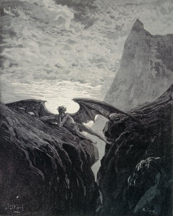 Wikoo.org - موسوعة الفنون الجميلة - اللوحة، العمل الفني Paul Gustave Doré - Now Night Her Course