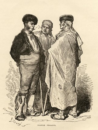 WikiOO.org - Εγκυκλοπαίδεια Καλών Τεχνών - Ζωγραφική, έργα τέχνης Paul Gustave Doré - Spanish Peasants
