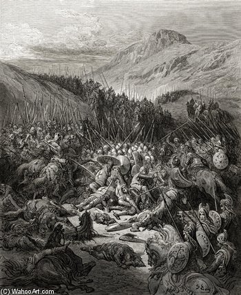 Wikioo.org - The Encyclopedia of Fine Arts - Painting, Artwork by Paul Gustave Doré - The Battle Of Arsuf