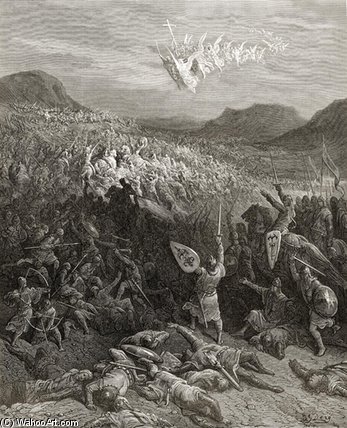 Wikioo.org - Encyklopedia Sztuk Pięknych - Malarstwo, Grafika Paul Gustave Doré - The Battle Of Nicaea