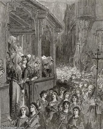 Wikioo.org - สารานุกรมวิจิตรศิลป์ - จิตรกรรม Paul Gustave Doré - The Children's Crusade