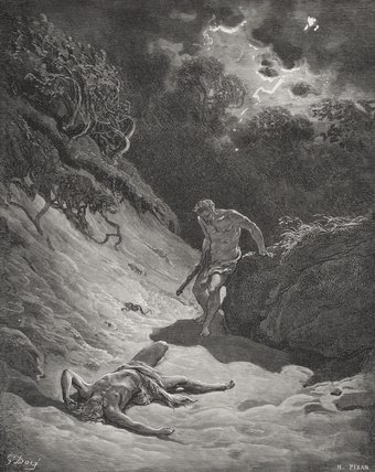 WikiOO.org – 美術百科全書 - 繪畫，作品 Paul Gustave Doré - 亚伯死亡