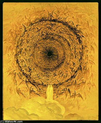 WikiOO.org - دایره المعارف هنرهای زیبا - نقاشی، آثار هنری Paul Gustave Doré - The Vision Of The Empyrean