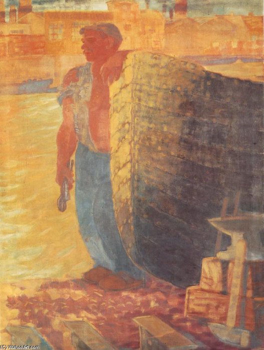 WikiOO.org - Enciklopedija likovnih umjetnosti - Slikarstvo, umjetnička djela Gyula Derkovits - Boat Smith