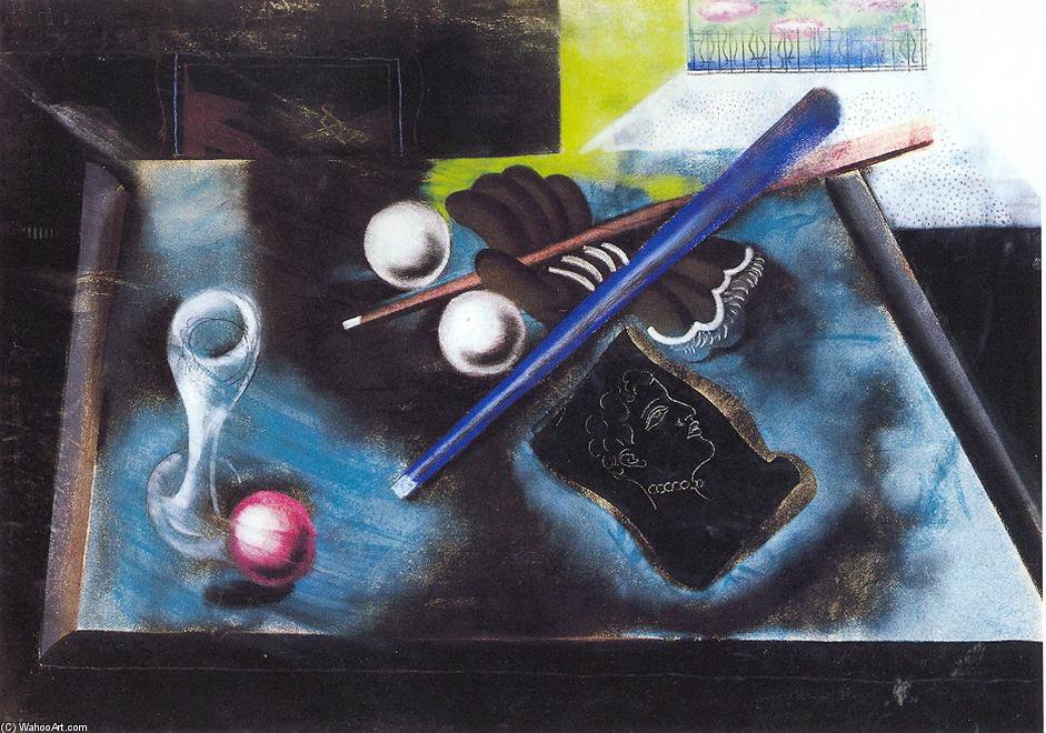 WikiOO.org - Encyclopedia of Fine Arts - Maľba, Artwork Gyula Hincz - Snooker Still Life