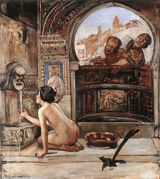 Wikioo.org – L'Enciclopedia delle Belle Arti - Pittura, Opere di Gyula Tornai - Susanna ei vecchioni