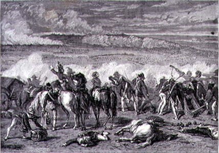 WikiOO.org - 백과 사전 - 회화, 삽화 Hippolyte De La Charlerie - The Battle Of Jemappes
