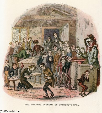 Wikioo.org - The Encyclopedia of Fine Arts - Painting, Artwork by Hablot Knight Browne - Nicholas Nickleby (14)