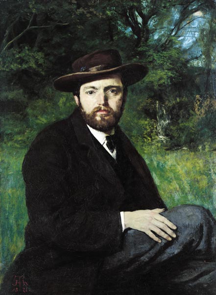 WikiOO.org - Εγκυκλοπαίδεια Καλών Τεχνών - Ζωγραφική, έργα τέχνης Hans Thoma - Self Portrait