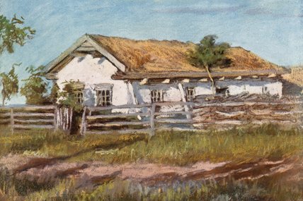 WikiOO.org - Encyclopedia of Fine Arts - Lukisan, Artwork Harold Copping - A Doukhobor House