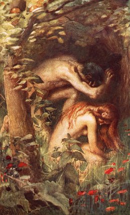 Wikioo.org - The Encyclopedia of Fine Arts - Painting, Artwork by Harold Copping - Adam And Eve