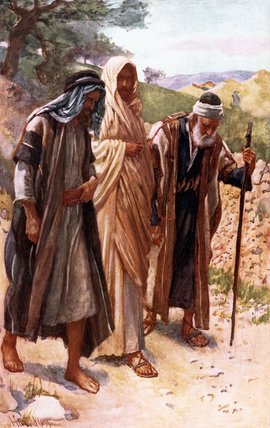 Wikioo.org - The Encyclopedia of Fine Arts - Painting, Artwork by Harold Copping - The Walk To Emmaus