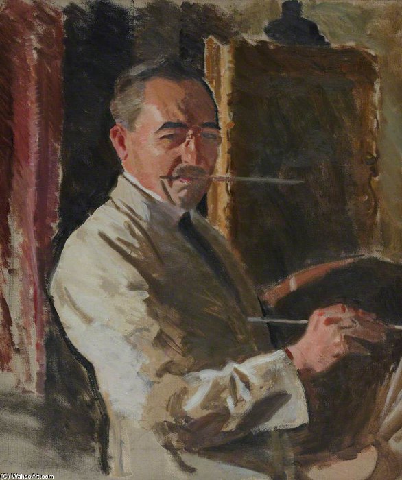 WikiOO.org - Güzel Sanatlar Ansiklopedisi - Resim, Resimler Harrington Mann - Self Portrait