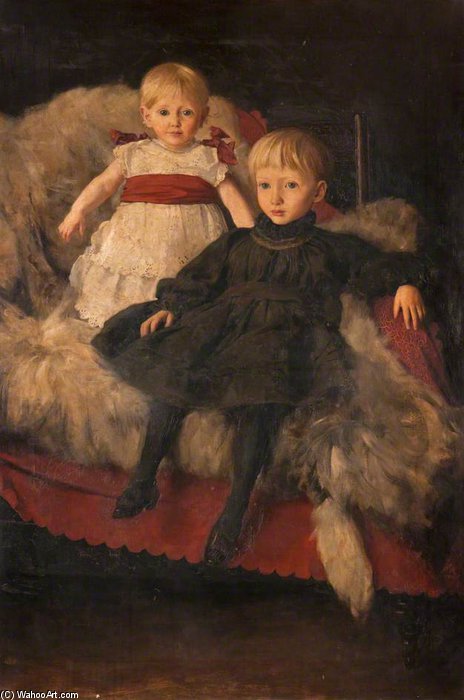 Wikioo.org - The Encyclopedia of Fine Arts - Painting, Artwork by Harrington Mann - Two Children