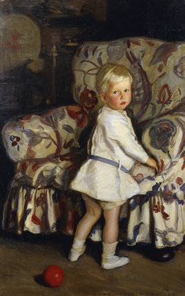 Wikioo.org - The Encyclopedia of Fine Arts - Painting, Artwork by Harrington Mann - Young Boy In An Interior