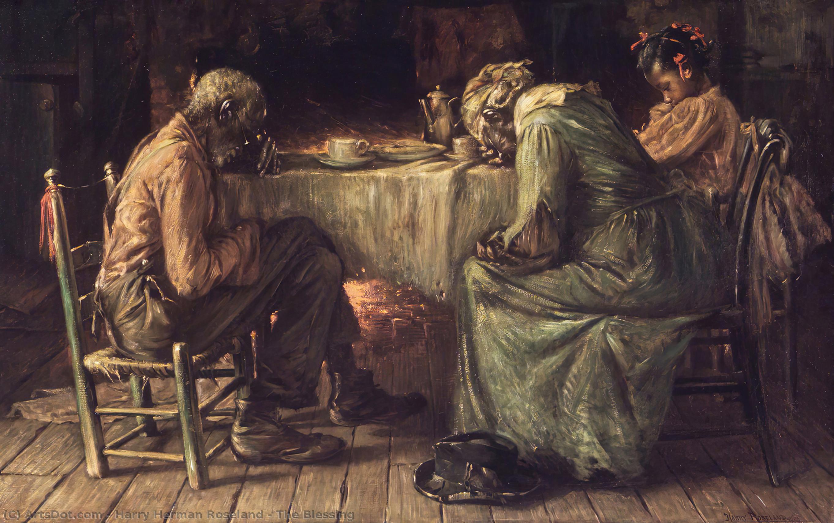 Wikioo.org - The Encyclopedia of Fine Arts - Painting, Artwork by Harry Herman Roseland - The Blessing