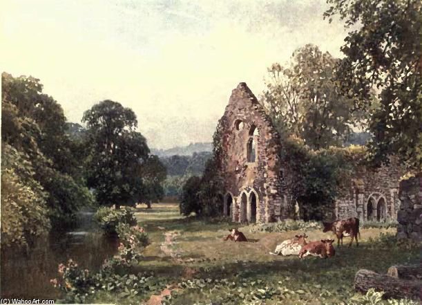 Wikioo.org - The Encyclopedia of Fine Arts - Painting, Artwork by Harry Sutton Palmer - Waverley Abbey Near Farnham