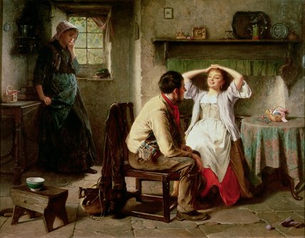 Wikioo.org - The Encyclopedia of Fine Arts - Painting, Artwork by Haynes King - Jealousy And Flirtation