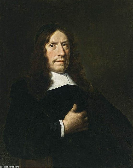 WikiOO.org - 백과 사전 - 회화, 삽화 Hendrick Cornelisz Van Vliet - Portrait Of A Cleric