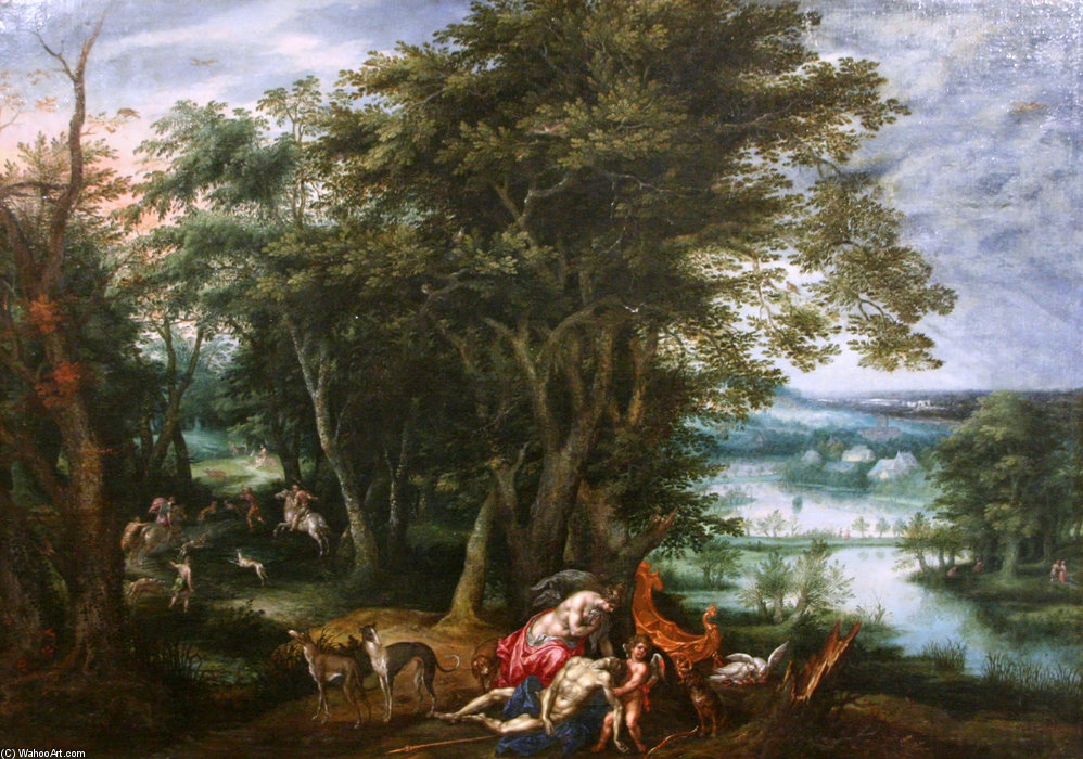WikiOO.org - Енциклопедія образотворчого мистецтва - Живопис, Картини
 Hendrick De Clerck - Ath Of Adonis