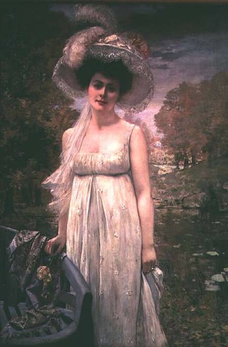 Wikioo.org - The Encyclopedia of Fine Arts - Painting, Artwork by Henri Gervex - Portrait Of Madame Gervex