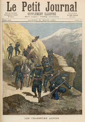 Wikioo.org - สารานุกรมวิจิตรศิลป์ - จิตรกรรม Henri Meyer - Mountain Infantrymen