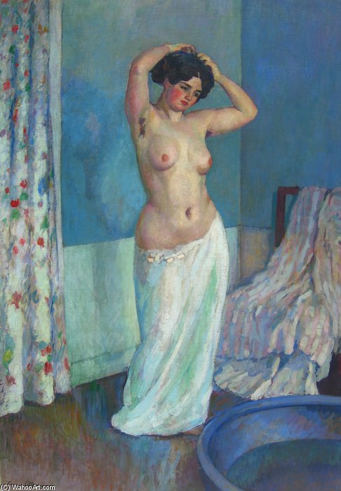 WikiOO.org - אנציקלופדיה לאמנויות יפות - ציור, יצירות אמנות Henri Ottmann - Before The Bath