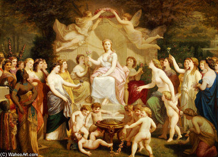 WikiOO.org - Encyclopedia of Fine Arts - Maleri, Artwork Henri Pierre Picou - An Allegory Of Spring