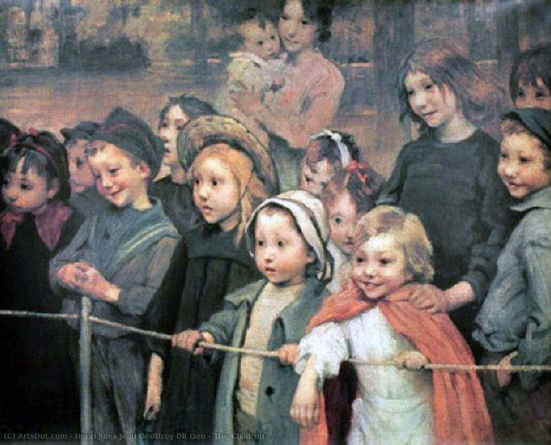 Wikioo.org - Die Enzyklopädie bildender Kunst - Malerei, Kunstwerk von Henri Jules Jean Geoffroy Dit Geo - den Kindern