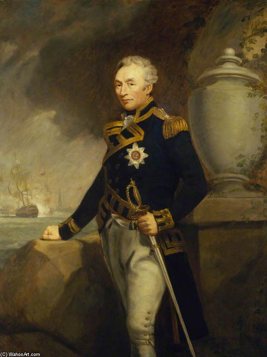 Wikioo.org - สารานุกรมวิจิตรศิลป์ - จิตรกรรม James Northcote - Rear-admiral Sir Thomas Graves